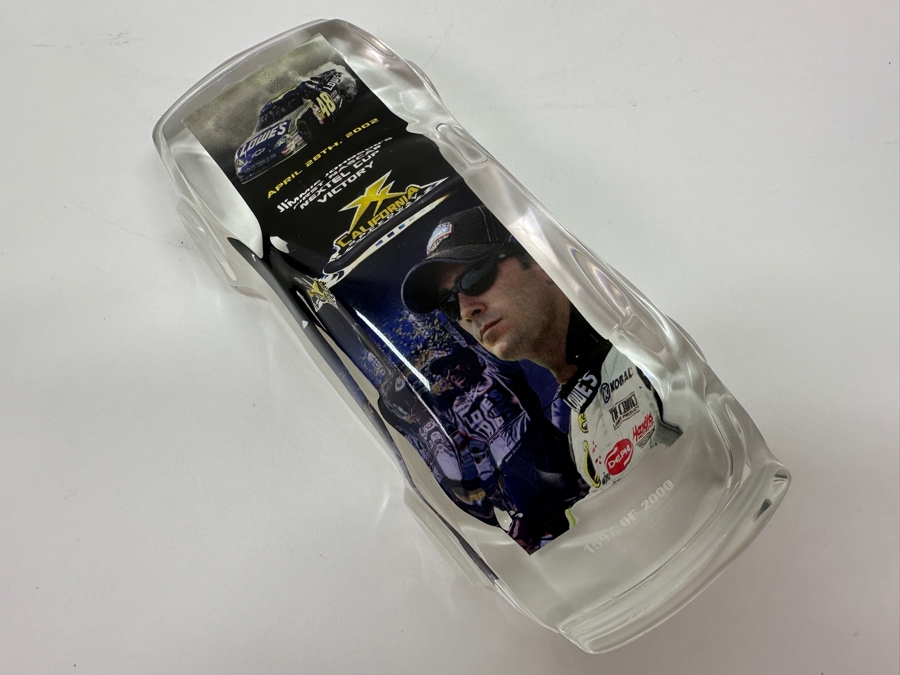Limited Edition Jimmie Johnson's First Nascar Nextel Cup Victory Acrylic Car Numbered 1592 Of 2000 6L  [Photo 2]