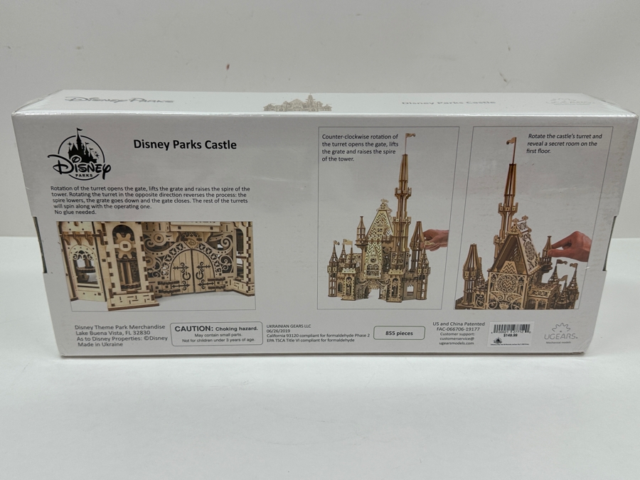 Disney Parks Castle New Factory Sealed UGears Mechanical Models With 855 Pieces Ukrainian Gears Retails $149 [Photo 7]