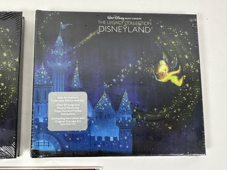 Pair Of Factory Sealed Walt Disney Records 60th Anniversary The Legacy Collection Disneyland CDs With Enchanting Illustrations And Original Concept Artwork And New Slue-Foot Sue's Golden Horseshoe Review CD Recorded At Disneyland [Photo 5]