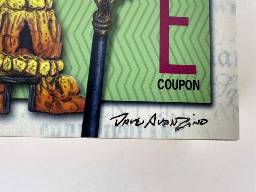 Disney Parks Dave Avanzino Artist Signed Wooden Print Titled 'Always Create' Signed Front And Back With Original Box 7.5W X 3D X 1.5H [Photo 2]