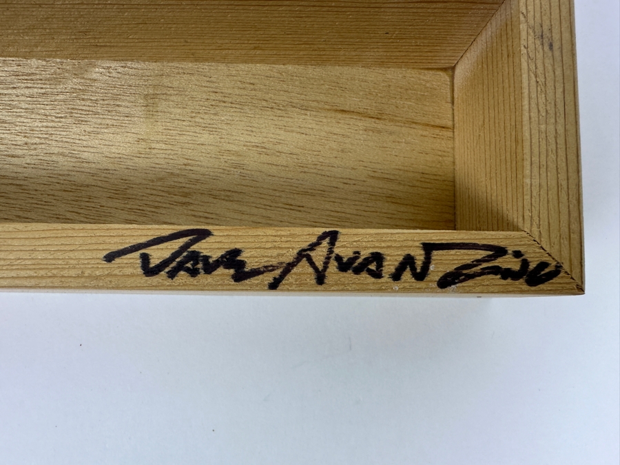 Disney Parks Dave Avanzino Artist Signed Wooden Print Titled 'Always Create' Signed Front And Back With Original Box 7.5W X 3D X 1.5H [Photo 4]