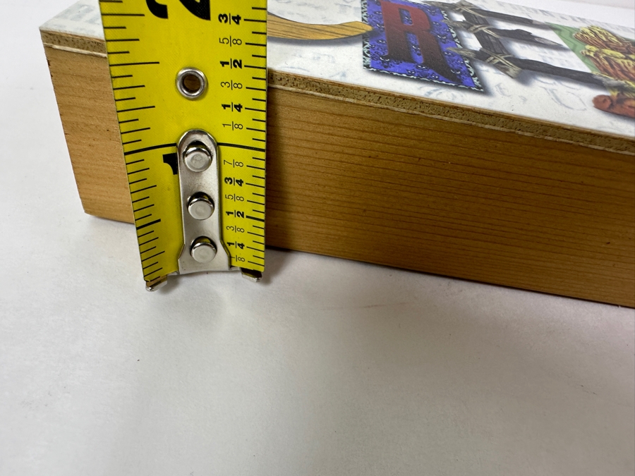 Disney Parks Dave Avanzino Artist Signed Wooden Print Titled 'Always Create' Signed Front And Back With Original Box 7.5W X 3D X 1.5H [Photo 9]