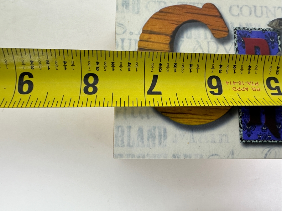 Disney Parks Dave Avanzino Artist Signed Wooden Print Titled 'Always Create' Signed Front And Back With Original Box 7.5W X 3D X 1.5H [Photo 7]