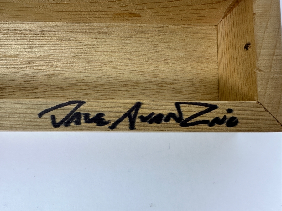 Disney Parks Dave Avanzino Artist Signed Wooden Print Titled 'Always Dream' Signed Front And Back With Original Box 7.5W X 3D X 1.5H [Photo 5]