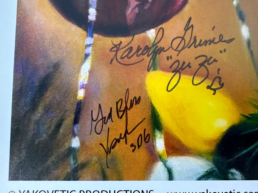 Yakovetic Artist Signed Print Titled 'Every Time A Bell Rings' From The Movie It's A Wonderful Life Also Signed By Actress Karolyn Grimes Who Played Zuzu Bailey In The Movie It's A Wonderful Life 10' X 8' [Photo 3]