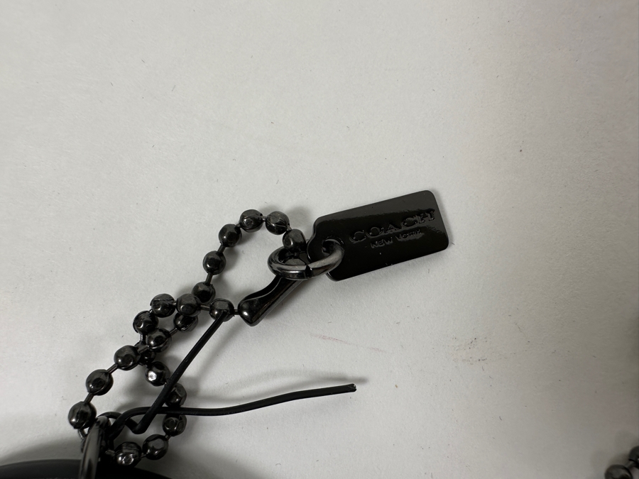 Pair Of Disney x Coach Mickey Mouse Leather Hangtag Bag Charm And Mickey Mouse Thumbs Up Tag Charm By Coach Handbags [Photo 3]