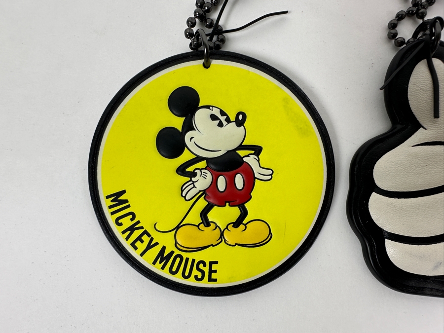 Pair Of Disney x Coach Mickey Mouse Leather Hangtag Bag Charm And Mickey Mouse Thumbs Up Tag Charm By Coach Handbags [Photo 2]