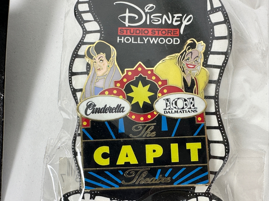 (3) Limited Edition Disney 101 Dalmatians Cruella De Vil Trading Pins And (1) Disney 101 Dalmatians Cruella De Vil Trading Pin [Photo 7]
