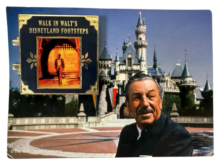 Disneyland Walk In Walt's Disneyland Footsteps Collectible Trading Pin