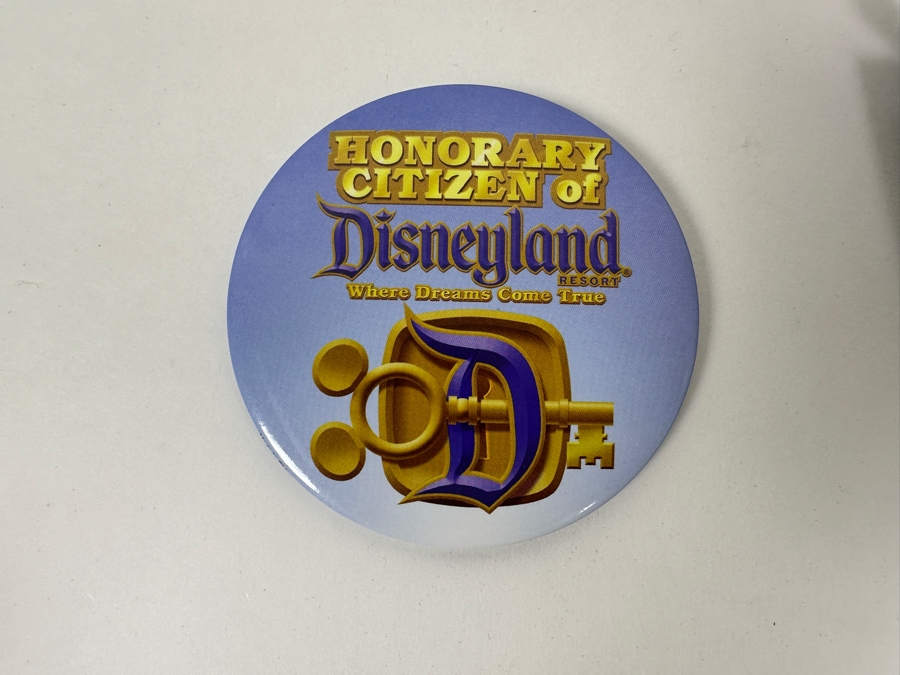 Collection Of Disneyland Collectibles Including Magic Key Trading Pin, Limited Edition Tinker Bell Trading Pin, Button, Disneyland Haunted Mansion Key And Star Wars May The 4th Be With You Key [Photo 11]