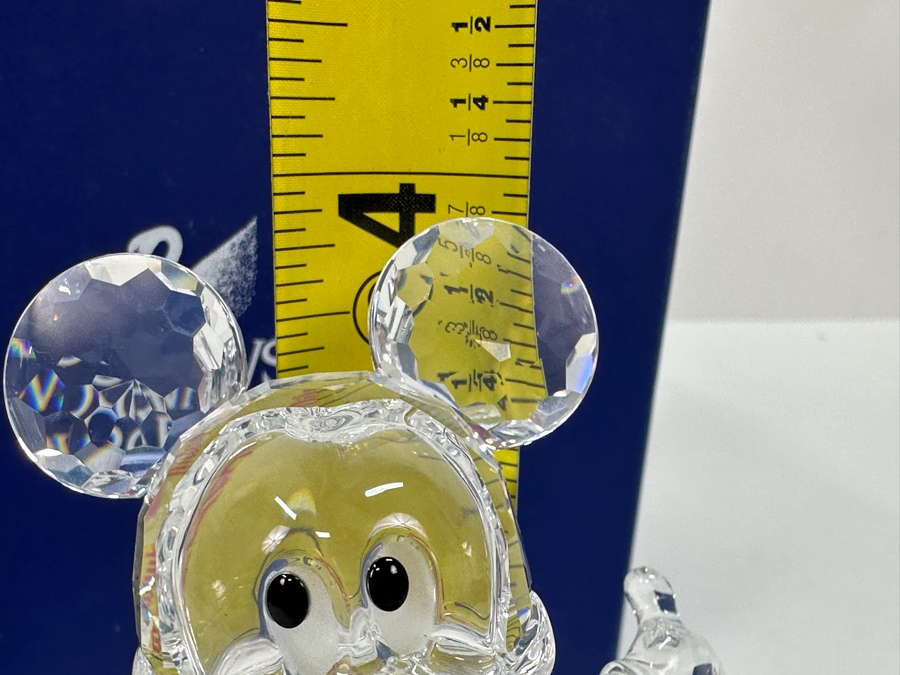 Swarovski Crystal Disney Mickey Mouse Figurine With Original Box 4'H [Photo 10]