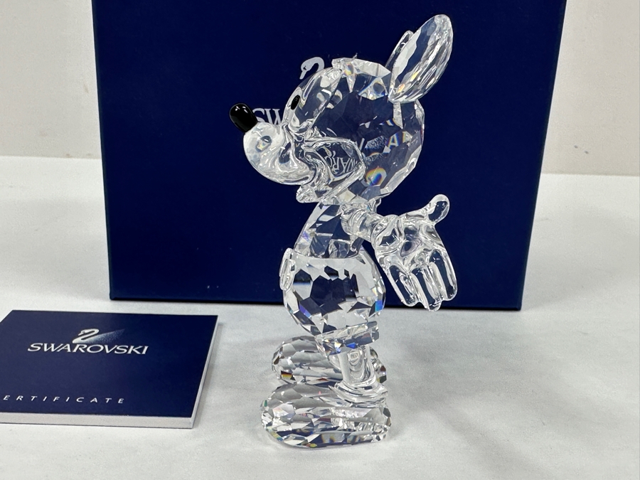 Swarovski Crystal Disney Mickey Mouse Figurine With Original Box 4'H [Photo 8]