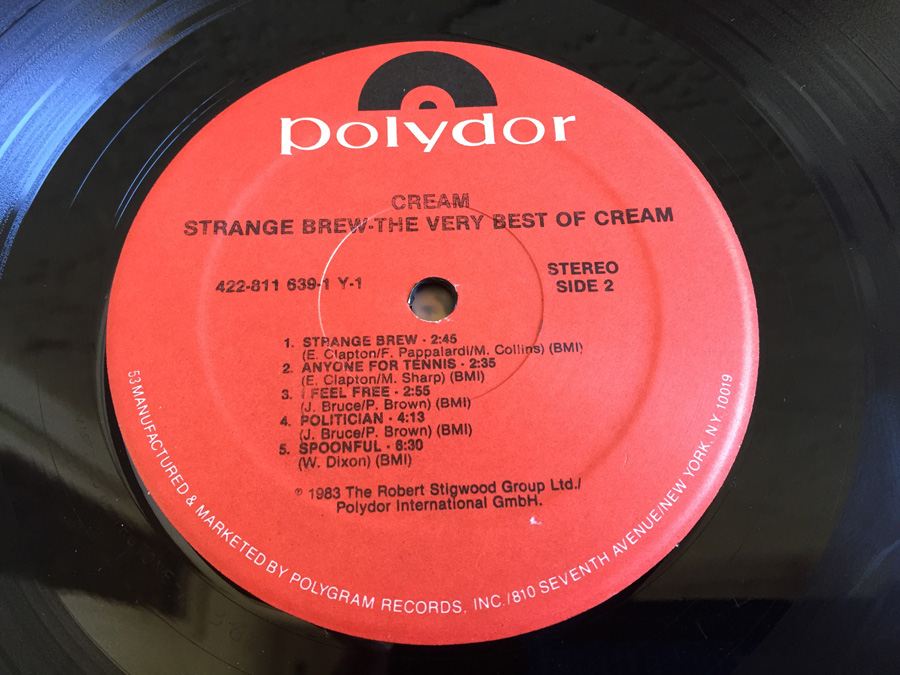 Cream - Strange Brew - The Very Best Of Cream - RSO ‎- 811 639-1 Y-1 - Compilation  [Photo 6]