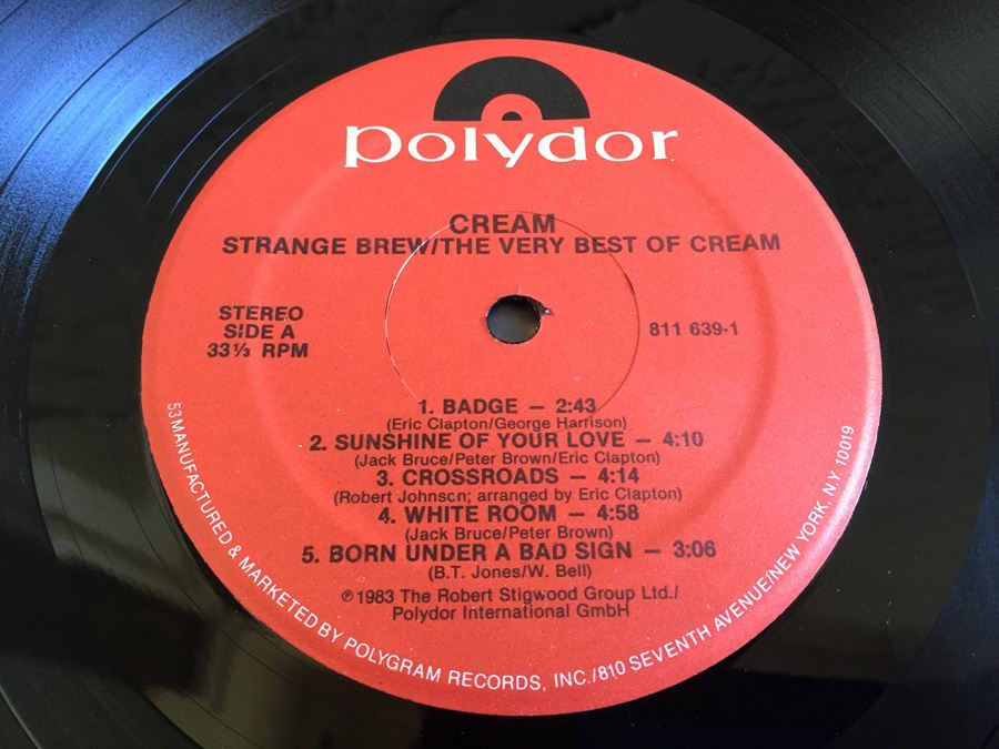 Cream - Strange Brew - The Very Best Of Cream - RSO ‎- 811 639-1 Y-1 - Compilation  [Photo 4]