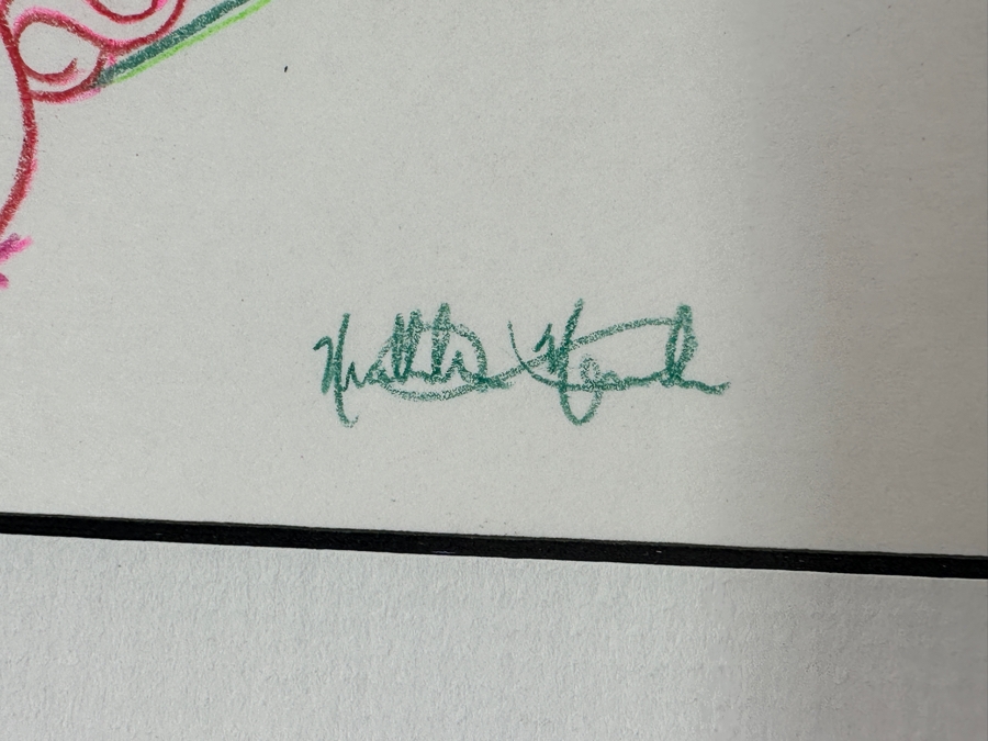 Original Disneyland Disney Parks Hand-Drawn Illustration Of Elliot The Dragon From The Movie Pete's Dragon From The Main Street Electrical Parade Artist Signed 11 X 8.5 [Photo 11]