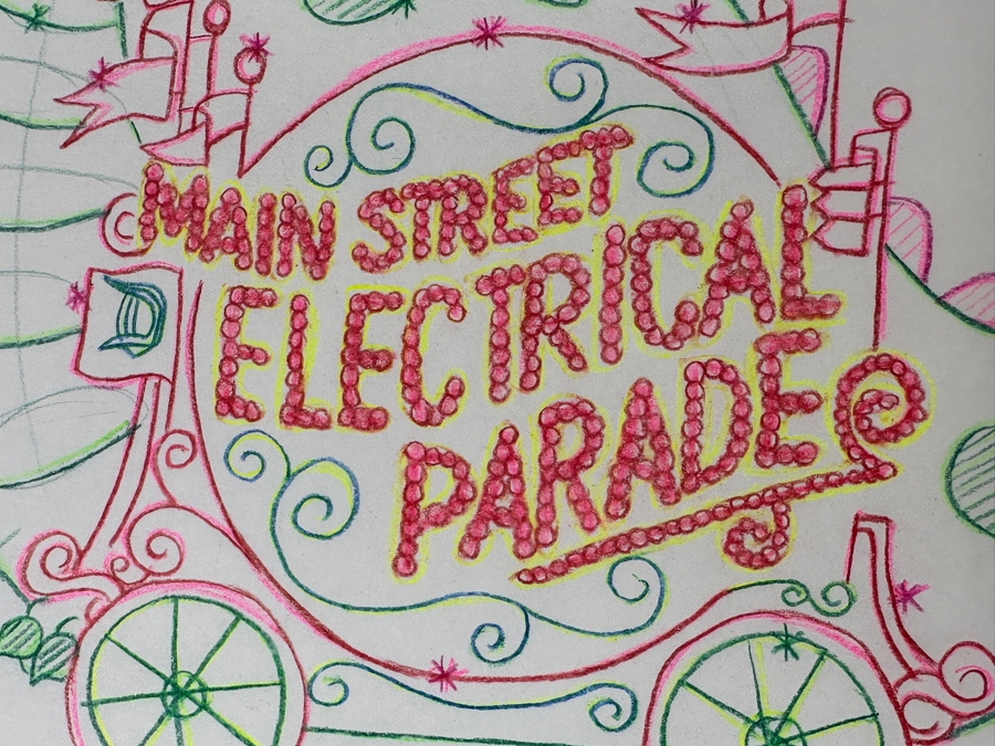 Original Disneyland Disney Parks Hand-Drawn Illustration Of Elliot The Dragon From The Movie Pete's Dragon From The Main Street Electrical Parade Artist Signed 11 X 8.5 [Photo 10]