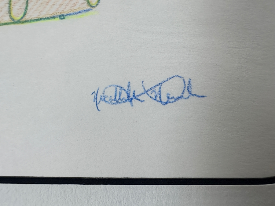 Original Disneyland Disney Parks Hand-Drawn Patriotic Illustration Of Drum With An American Flag Draped Over It Artist Signed Glows In Dark With Black Light 11 X 8.5 [Photo 8]