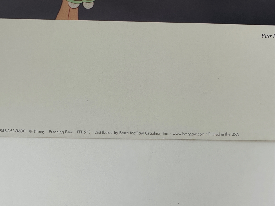 Disney Peter Pan Preening Pixie Print 6.5 X 9 [Photo 5]