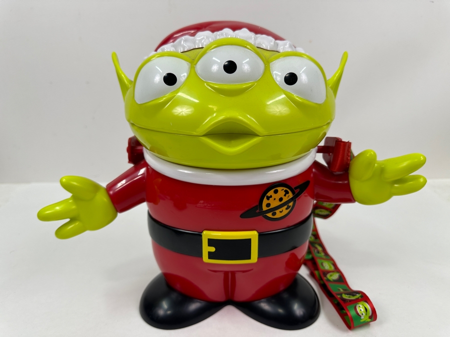 Disney Parks Toy Story Alien Santa Popcorn Bucket 13'W x 10'H [Photo 2]