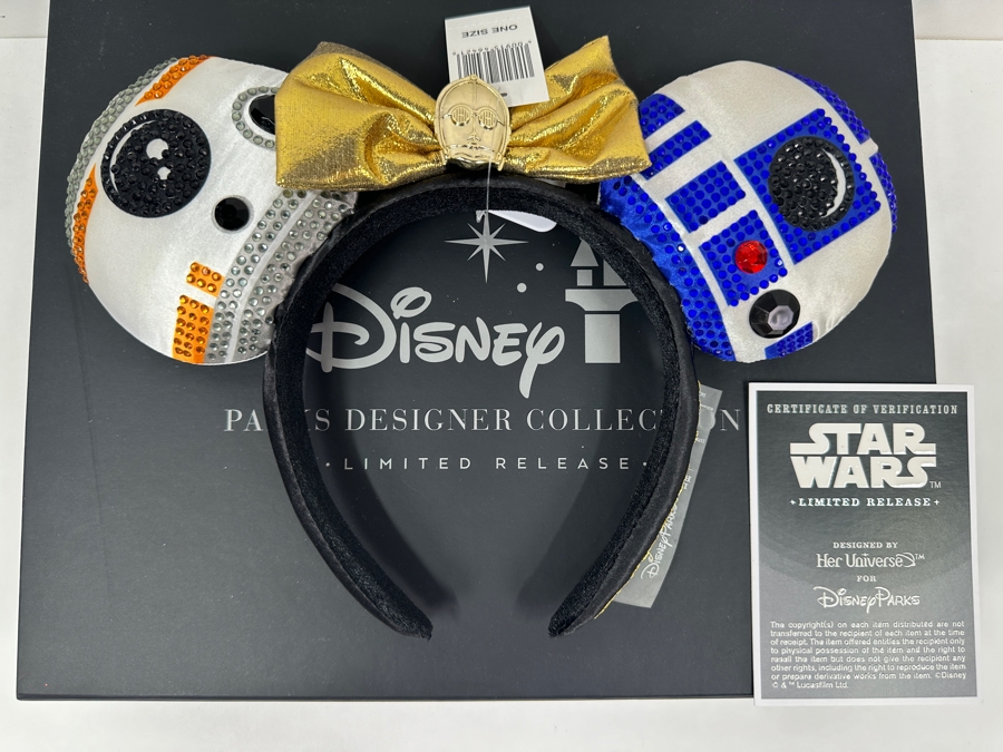 Disney Parks Designer Collection Star Wars Droid Ears Headband, Designed by actress Ashley Eckstein for Her Brand, Her Universe.  [Photo 3]