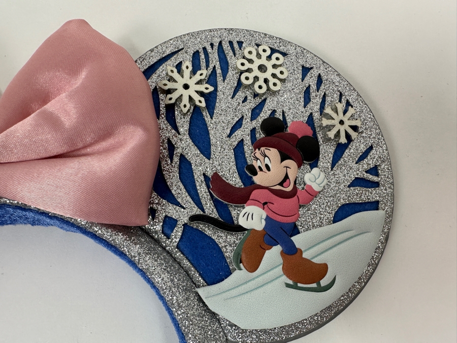 Disney Parks 2023 Mickey and Minnie Mouse Holiday Ears Headband [Photo 3]