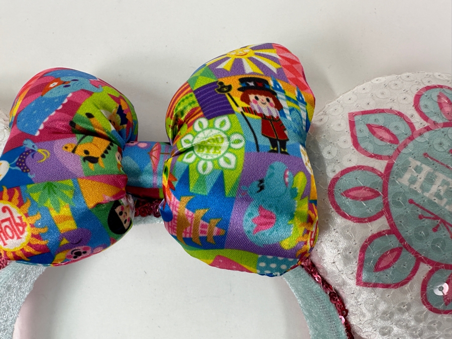 Disney Parks Minnie Mouse 'It's a Small World' Sequined Ears Headband [Photo 4]
