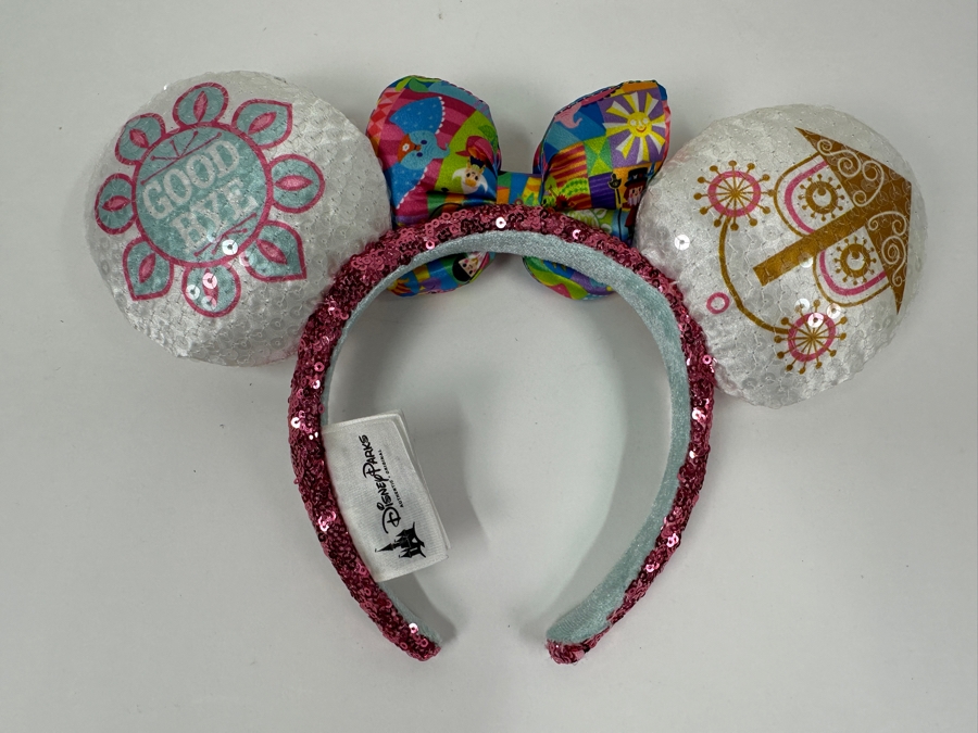 Disney Parks Minnie Mouse 'It's a Small World' Sequined Ears Headband [Photo 5]