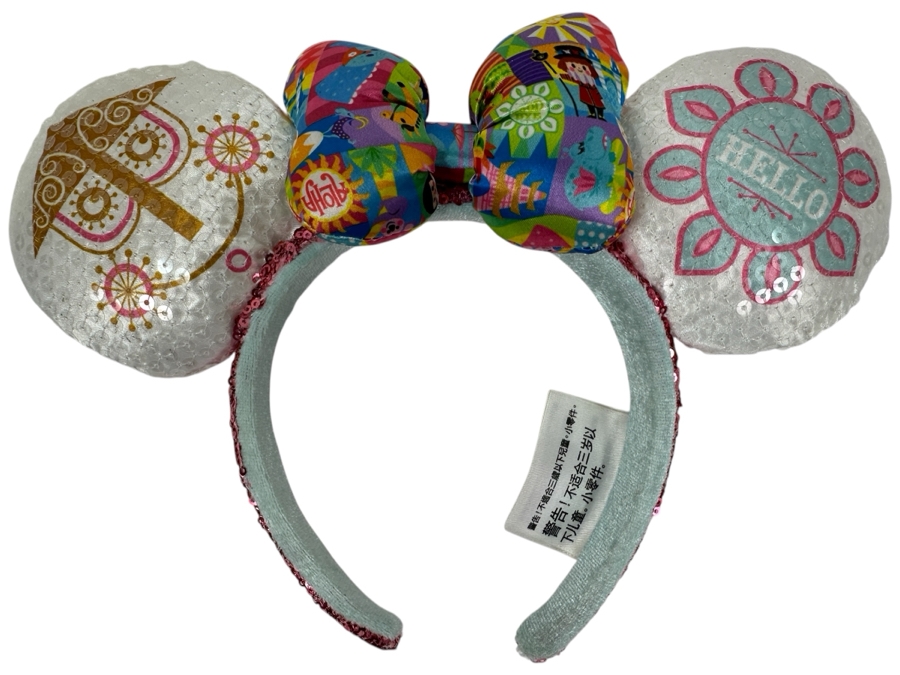 Disney Parks Minnie Mouse 'It's a Small World' Sequined Ears Headband