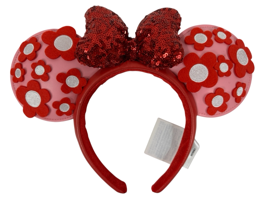 Disney Parks Minnie Mouse Floral Ears Headband