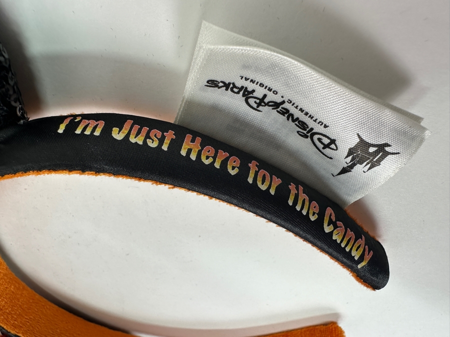 Disney Parks Minnie Mouse Halloween Candy Corn Sequined Ears Headband [Photo 3]