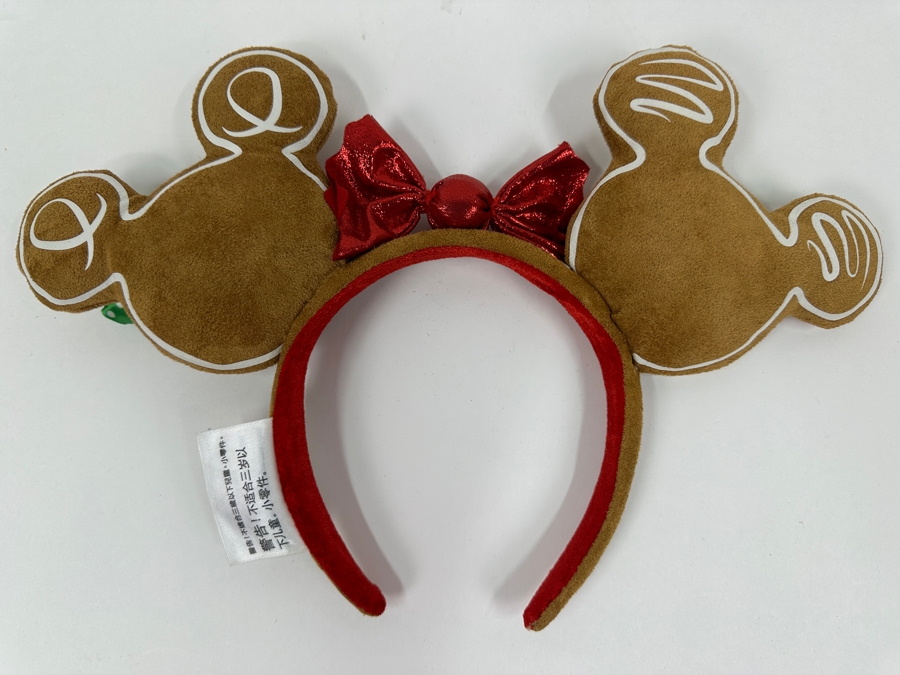 Disney Parks Mickey and Minnie Mouse Christmas Gingerbread Ears Headband [Photo 4]