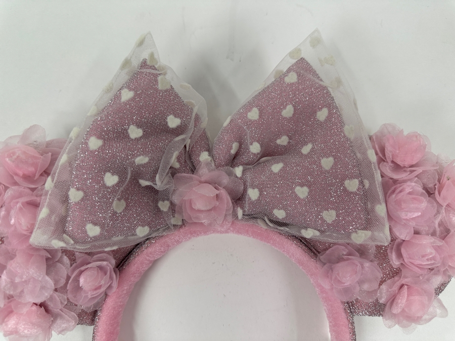 Disney Parks Minnie Mouse Hearts and Flowers Ears Headband [Photo 2]