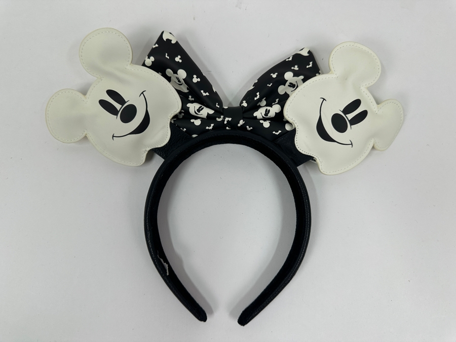 Disney Parks Loungefly X Mickey Ghost Glow in the Dark Ears Headband [Photo 4]