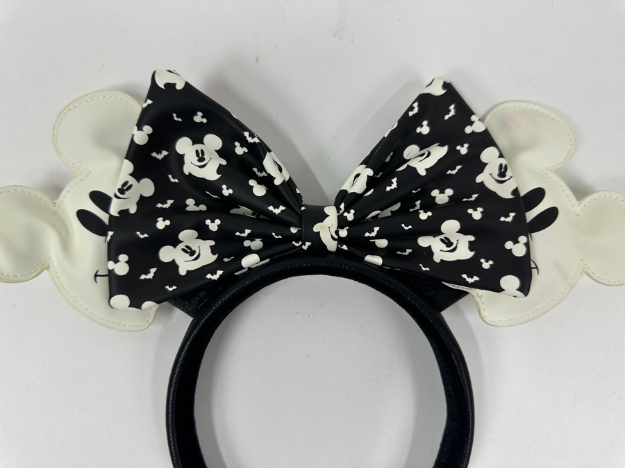 Disney Parks Loungefly X Mickey Ghost Glow in the Dark Ears Headband [Photo 2]