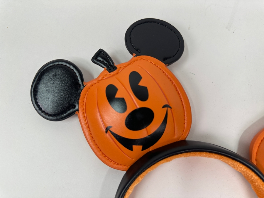 Disney Parks Mickey Mouse Halloween Pumpkin Ears Headband [Photo 2]
