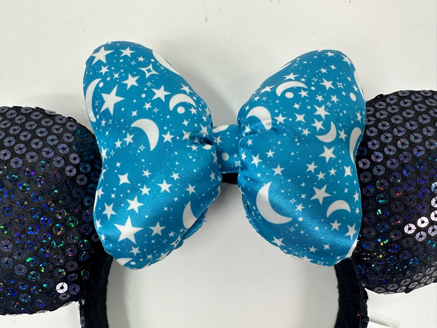 Disney Parks 2017 Minnie Mouse Moon and Stars Sequin Ears Headband [Photo 2]