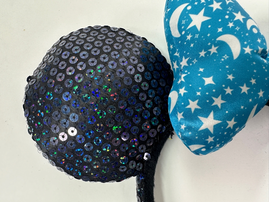 Disney Parks 2017 Minnie Mouse Moon and Stars Sequin Ears Headband [Photo 3]