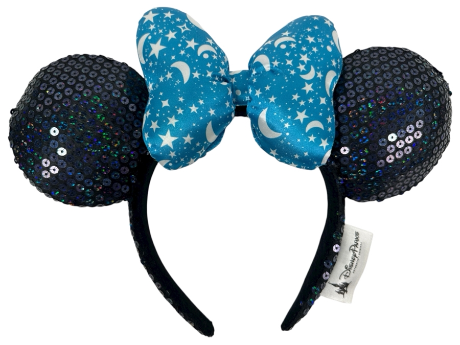 Disney Parks 2017 Minnie Mouse Moon and Stars Sequin Ears Headband