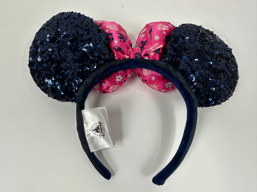 Disney Parks 2019 Minnie Mouse Classic Attractions Sequin Ears Headband [Photo 5]