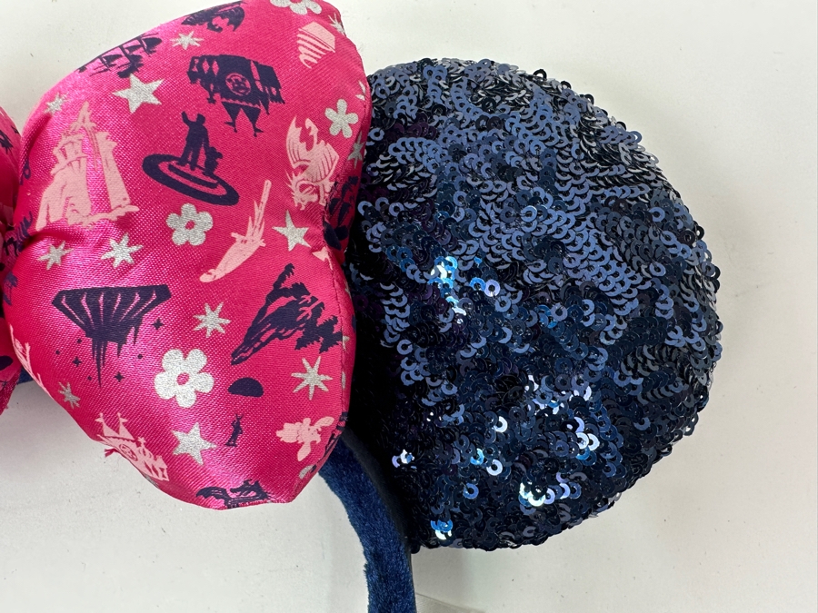 Disney Parks 2019 Minnie Mouse Classic Attractions Sequin Ears Headband [Photo 3]