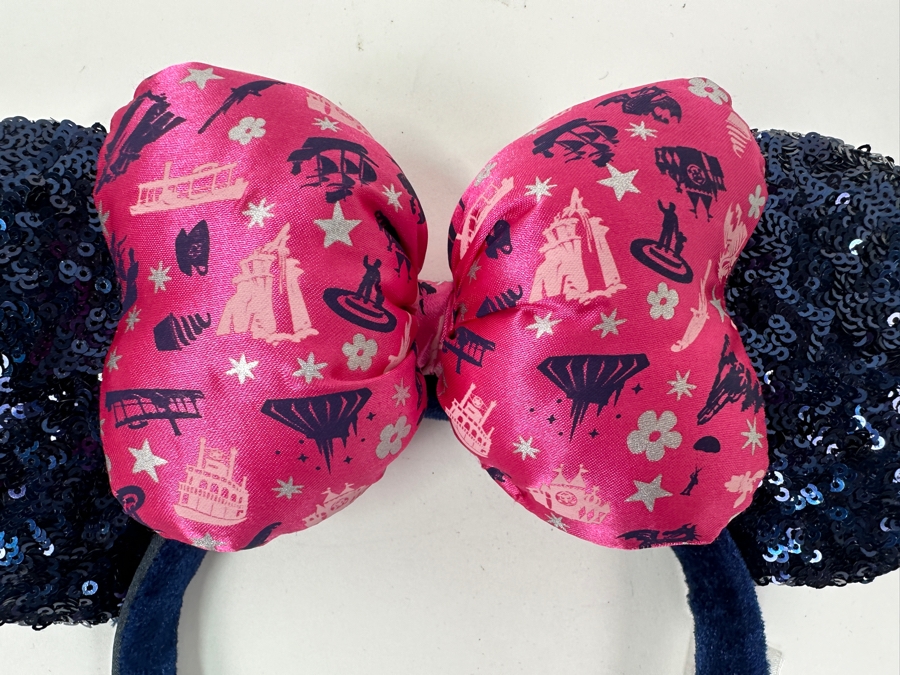 Disney Parks 2019 Minnie Mouse Classic Attractions Sequin Ears Headband [Photo 2]