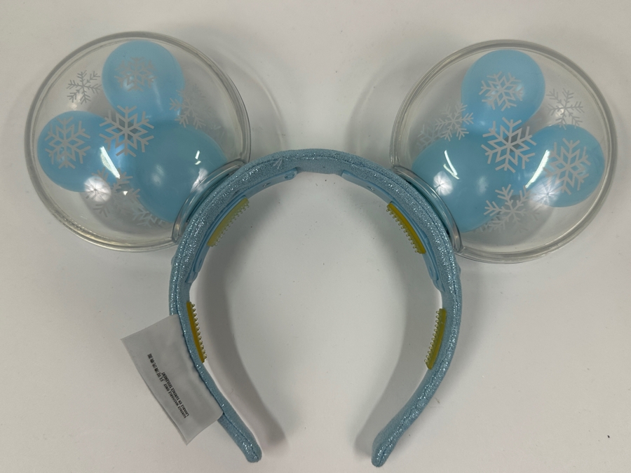 Disney Parks Mickey Mouse Snowflake Balloon Light-Up Ears Headband [Photo 4]