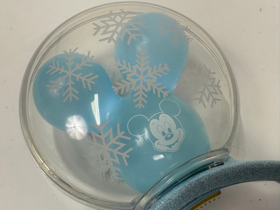 Disney Parks Mickey Mouse Snowflake Balloon Light-Up Ears Headband [Photo 2]