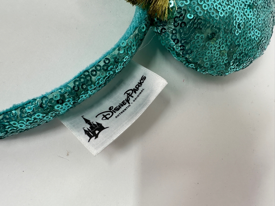 Disney Parks Minnie Mouse Aladdin Jasmine Magic Carpet Sequined Ears Headband [Photo 4]