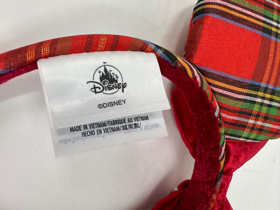 Disney Parks Minnie Mouse Plaid Ears Headband [Photo 4]
