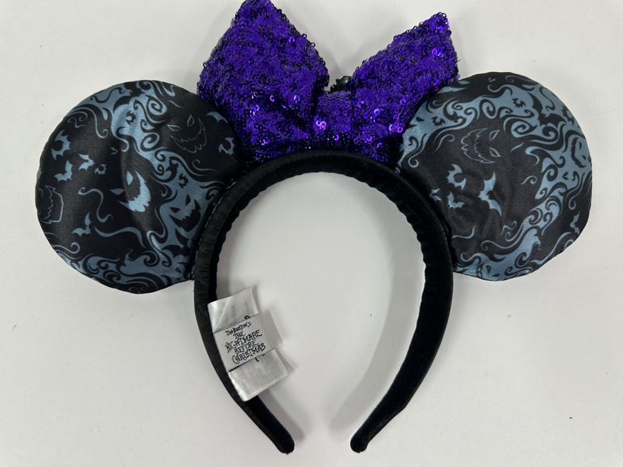 Disney Parks Minnie Mouse 2019 Nightmare Before Christmas Oogie Boogie Bash Ears Headband [Photo 5]
