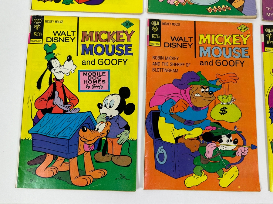 (6) Vintage Gold Key Walt Disney Mickey Mouse And Goofy Comic Books [Photo 4]