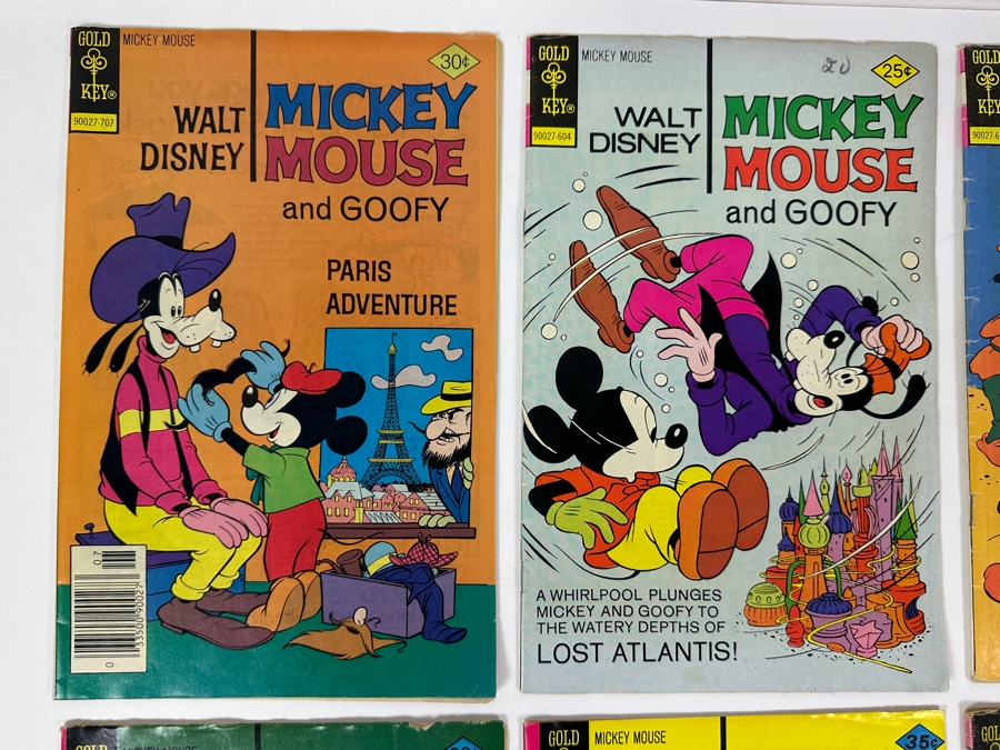 (6) Vintage Gold Key Walt Disney Mickey Mouse And Goofy Comic Books [Photo 2]