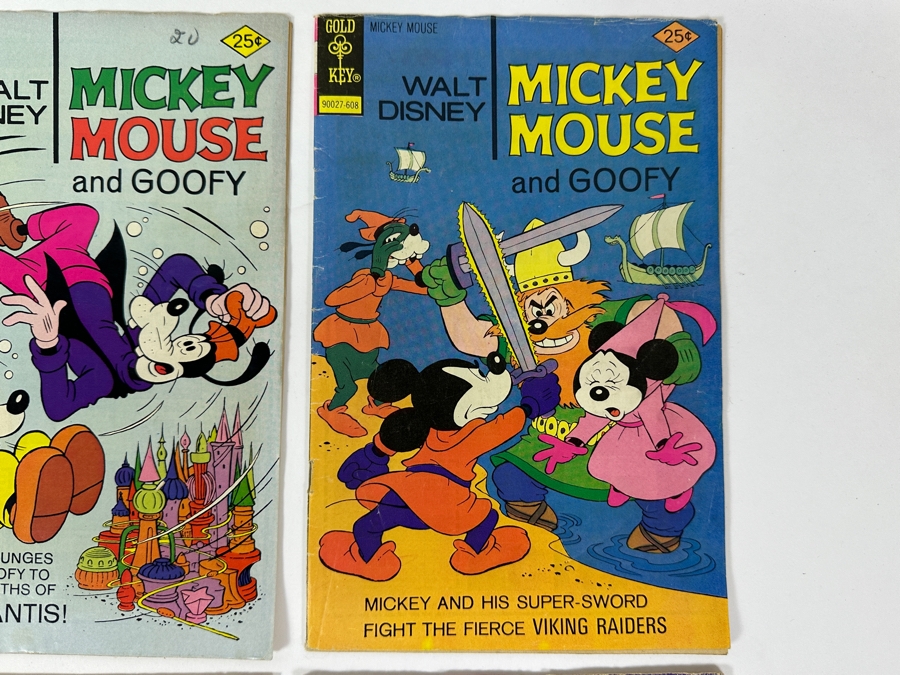 (6) Vintage Gold Key Walt Disney Mickey Mouse And Goofy Comic Books [Photo 3]