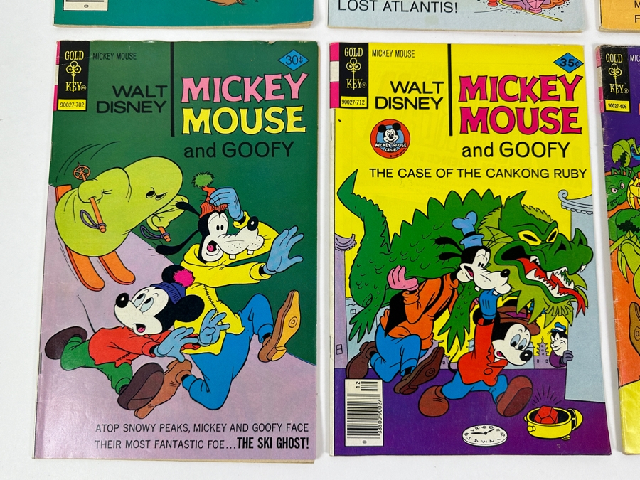 (6) Vintage Gold Key Walt Disney Mickey Mouse And Goofy Comic Books [Photo 4]